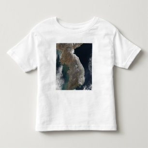 Satellitenansicht der Schneefälle Kleinkind T-shirt
