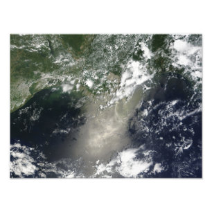 Satellitenansicht der Streifen und der Bänder des Fotodruck