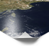 Satellitenansicht der Türkei Fotodruck (Ecke)