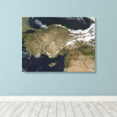 Satellitenansicht der Türkei Leinwanddruck (Insitu (Holzboden))