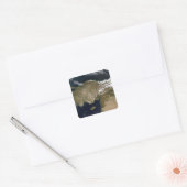 Satellitenansicht der Türkei Quadratischer Aufkleber (Umschlag)