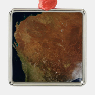 Satellitenansicht der Western Australien Ornament Aus Metall