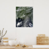 Satellitenansicht des Golfs von Mexiko 2 Poster (Küche)