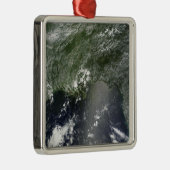 Satellitenansicht des Golfs von Mexiko 2 Silbernes Ornament (Rechts)