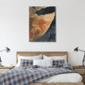 Satellitenansicht des Horns von Afrika Leinwanddruck (Insitu (Schlafzimmer))