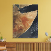 Satellitenansicht des Horns von Afrika Leinwanddruck (Insitu (Wohnzimmer))
