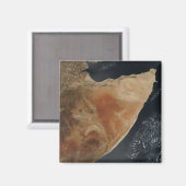 Satellitenansicht des Horns von Afrika Magnet (Vorderseite/Rückseite)
