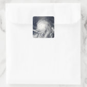 Satellitenansicht des Hurrikans Celia Quadratischer Aufkleber (Tasche)