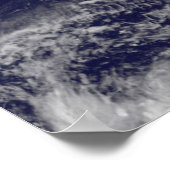 Satellitenansicht des Hurrikans Sandy 60x40 Poster (Ecke)