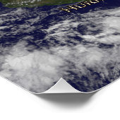 Satellitenansicht des Hurrikans Sandy Poster (Ecke)