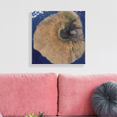 Satellitenansicht des Monte Fogo Leinwanddruck (Insitu (Wohnzimmer))