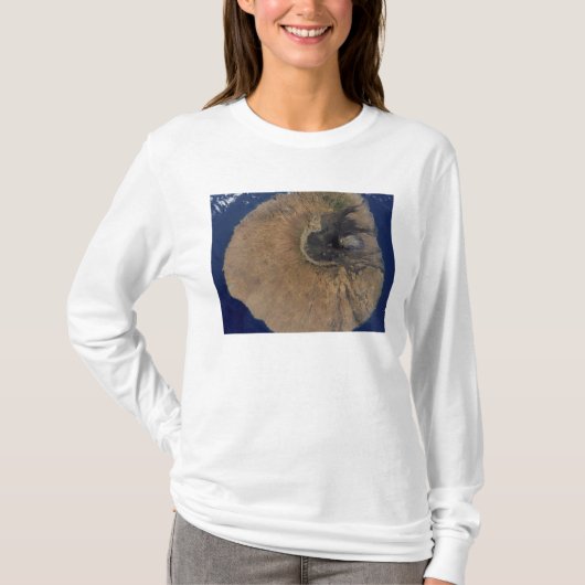 Satellitenansicht des Monte Fogo T-Shirt (Vorderseite)