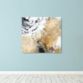 Satellitenansicht des östlichen Mittelmeers Leinwanddruck (Insitu (Holzboden))