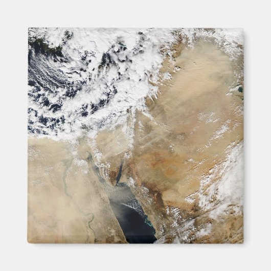 Satellitenansicht des östlichen Mittelmeers Magnet (Vorne)