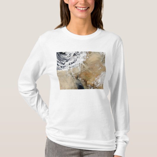 Satellitenansicht des östlichen Mittelmeers T-Shirt (Vorderseite)