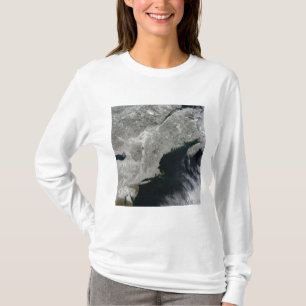 Satellitenansicht des Schnees T-Shirt