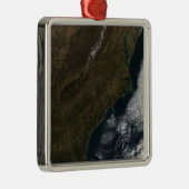 Satellitenansicht des Südosten-Staat Ornament Aus Metall (Rechts)