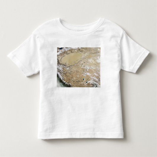 Satellitenansicht des tibetischen Plateaus Kleinkind T-shirt (Vorderseite)