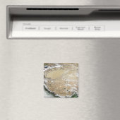 Satellitenansicht des tibetischen Plateaus Magnet (In Situ (Geschirrspüler))