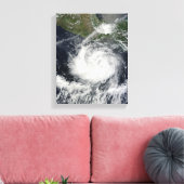Satellitenansicht des tropischen Sturms Darby Leinwanddruck (Insitu (Wohnzimmer))