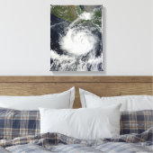 Satellitenansicht des tropischen Sturms Darby Leinwanddruck (Insitu (Schlafzimmer))