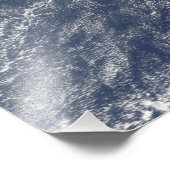 Satellitenansicht des Vulkannebels Fotodruck (Ecke)