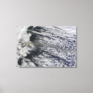 Satellitenansicht einer Aschenfeder 3 Leinwanddruck