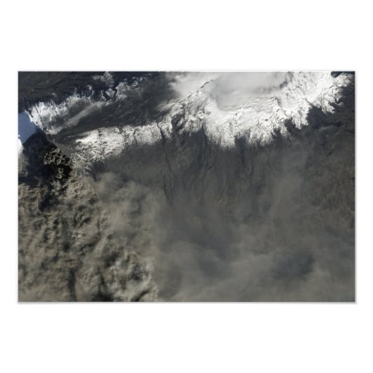 Satellitenansicht einer Aschenwolke 2 Fotodruck (Vorne)