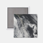Satellitenansicht einer Aschenwolke 2 Magnet (Vorderseite/Rückseite)