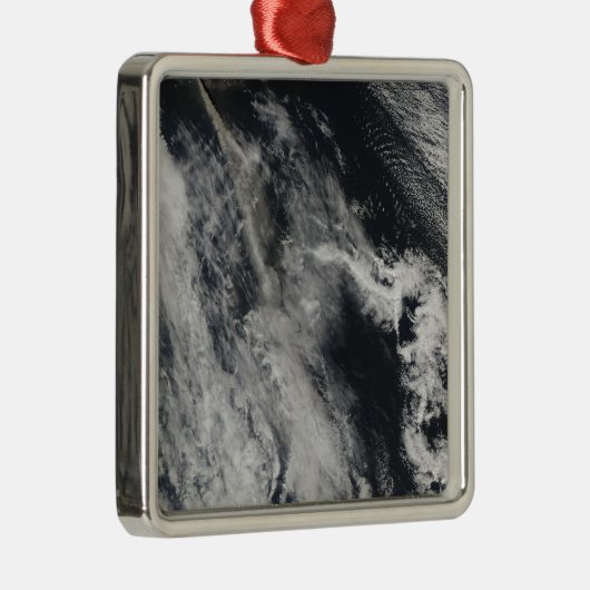Satellitenansicht einer Aschenwolke 2 Silbernes Ornament (Rechts)