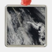 Satellitenansicht einer Aschenwolke 2 Silbernes Ornament (Vorne)