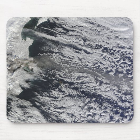 Satellitenansicht einer Aschenwolke 3 Mousepad (Vorne)