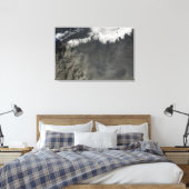 Satellitenansicht einer Aschenwolke 4 Leinwanddruck (Insitu (Schlafzimmer))