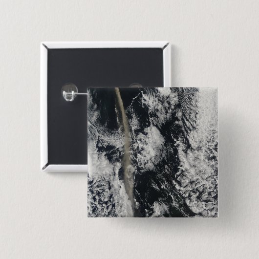 Satellitenansicht einer Aschenwolke Button (Vorne & Hinten)