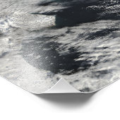 Satellitenansicht einer Aschenwolke Fotodruck (Ecke)