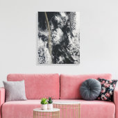 Satellitenansicht einer Aschenwolke Leinwanddruck (Insitu (Wohnzimmer))