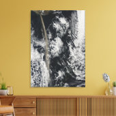 Satellitenansicht einer Aschenwolke Leinwanddruck (Insitu (Wohnzimmer))
