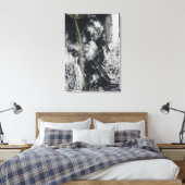 Satellitenansicht einer Aschenwolke Leinwanddruck (Insitu (Schlafzimmer))