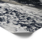 Satellitenansicht einer Aschenwolke Poster (Ecke)