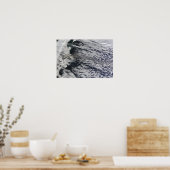 Satellitenansicht einer Aschenwolke Poster (Küche)