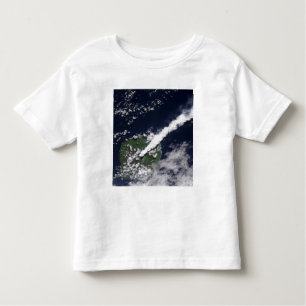 Satellitenansicht einer dicken, dampfreichen Wasse Kleinkind T-shirt
