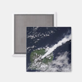 Satellitenansicht einer dicken, dampfreichen Wasse Magnet (Vorderseite/Rückseite)