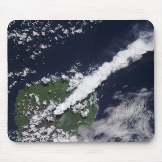 Satellitenansicht einer dicken, dampfreichen Wasse Mousepad (Vorne)