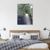 Satellitenansicht einer Ölpest Leinwanddruck (Insitu (Schlafzimmer))