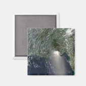 Satellitenansicht einer Ölpest Magnet (Vorderseite/Rückseite)