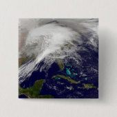 Satellitenansicht eines massiven Wintersturms Button (Vorderseite)
