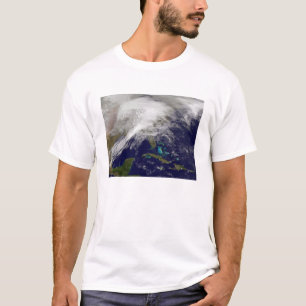 Satellitenansicht eines massiven Wintersturms T-Shirt