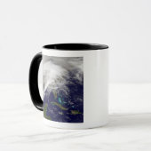 Satellitenansicht eines massiven Wintersturms Tasse (Vorderseite Links)