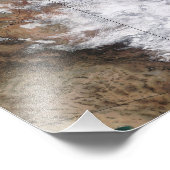 Satellitenansicht eines massiven Wintersturms über Fotodruck (Ecke)