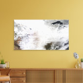 Satellitenansicht eines massiven Wintersturms über Leinwanddruck (Insitu (Wohnzimmer))